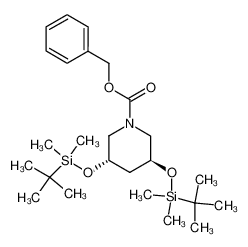(3S,5S)-1-benzyloxycarbonyl-3,5-bis(tert-butyldimethylsilyloxy)piperidine_497181-52-9