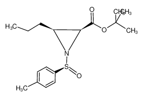 tert-butyl (2S,3S)-1-[(S)-4-methylbenzenesulfinyl]-3-propylaziridine-2-carboxylate_497237-98-6