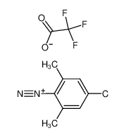 2,4,6-trimethyl-benzenediazonium; trifluoroacetate_49724-65-4