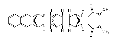 rel-dimethyl (2aR,3R,3aR,3bS,4R,4aR,4bS,5S,12R,12aR,12bS,13S,13aR,13bS,14S,14aS)-2a,3,3a,3b,4,4a,4b,5,12,12a,12b,13,13a,13b,14,14a-hexadecahydro-3,14:4,13:5,12-trimethanocyclobuta[6',7']biphenyleno[2',3':3,4]cyclobuta[1,2-b]anthracene-1,2-dicarboxyla_497240-36-5