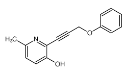 3-Pyridinol, 6-methyl-2-(3-phenoxy-1-propynyl)-_497243-36-4
