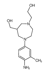 2-[4-(4-amino-3-methylphenyl)-6-hydroxymethyl-[1,4]diazepan-1-yl]ethanol_497249-50-0