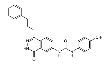 1-[4-Oxo-1-(3-phenyl-propyl)-3,4-dihydro-phthalazin-6-yl]-3-p-tolyl-urea_497255-61-5