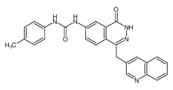 1-(4-Oxo-1-quinolin-3-ylmethyl-3,4-dihydro-phthalazin-6-yl)-3-p-tolyl-urea_497256-63-0