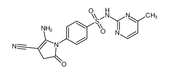 4-(5-amino-4-cyano-2-oxo-2,3-dihydro-1H-pyrrol-1-yl)-N-(4-methylpyrimidin-2-yl)benzenesulfonamide_497261-48-0