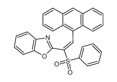 2-(2-anthracen-9-yl-1-benzenesulfonyl-vinyl)-benzooxazole_49743-18-2