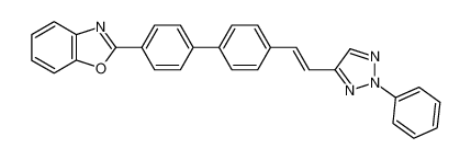 2-{4'-[2-(2-phenyl-2H-[1,2,3]triazol-4-yl)-vinyl]-biphenyl-4-yl}-benzooxazole_49743-72-8