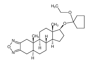 17β-(1-ethoxy-cyclopentyloxy)-(5α)-androstano[2,3-c][1,2,5]oxadiazole_4975-13-7