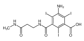 5-Amino-2,4,6-triiodo-N-(2-methylcarbamoyl-ethyl)-isophthalamic acid_49756-42-5