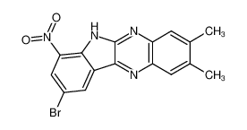 9-bromo-2,3-dimethyl-7-nitro-6H-indolo[2,3-b]quinoxaline_49764-36-5