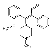 (E)-3-(2-Methoxy-phenyl)-3-(4-methyl-piperazin-1-yl)-2-phenyl-propenal_49766-67-8