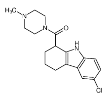 1-(6-chloro-1,2,3,4-tetrahydro-carbazole-1-carbonyl)-4-methyl-piperazine_49768-52-7