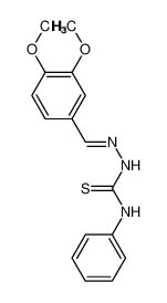1-[(E)-(3,4-dimethoxyphenyl)methylideneamino]-3-phenylthiourea_49773-66-2