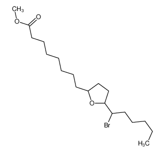 methyl 8-[5-(1-bromohexyl)oxolan-2-yl]octanoate_49775-81-7