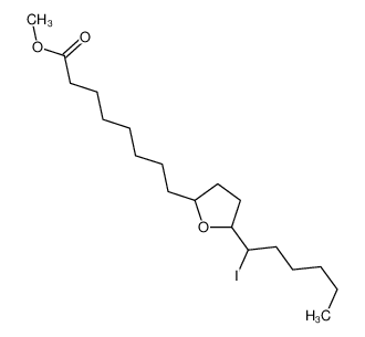methyl 8-[5-(1-iodohexyl)oxolan-2-yl]octanoate_49775-82-8