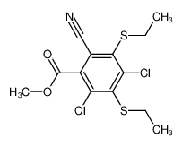 Methyl-3,5-diaethylthio-2,4-dichlor-6-cyanbenzoat_49776-42-3