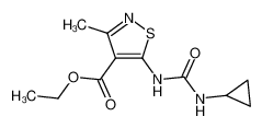 5-(3-cyclopropyl-ureido)-3-methyl-isothiazole-4-carboxylic acid ethyl ester_49779-26-2