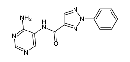 2-Phenyl-2H-[1,2,3]triazole-4-carboxylic acid (4-amino-pyrimidin-5-yl)-amide_497825-91-9