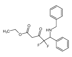 ethyl 4,4-difluoro-5-phenyl-3-oxo-5-benzylamino-pentanoate_497845-56-4