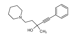 3-methyl-1-phenyl-5-piperidin-1-yl-pent-1-yn-3-ol_49787-89-5