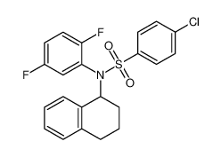 Benzenesulfonamide,4-chloro-N-(2,5-difluorophenyl)-N-(1,2,3,4-tetrahydro-1-naphthalenyl)-_497878-99-6