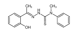 2-hydroxyacetophenone N(4)-methyl,phenyl thiosemicarbazone_497918-69-1