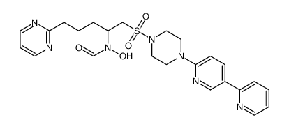 N-(1-((4-([2,3'-bipyridin]-6'-yl)piperazin-1-yl)sulfonyl)-5-(pyrimidin-2-yl)pentan-2-yl)-N-hydroxyformamide_497922-45-9