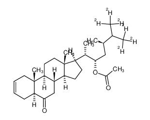 (22S,24R)-[26,27-2H6]22-acetoxy-24-methyl-5α-cholest-2-en-6-one_497924-56-8