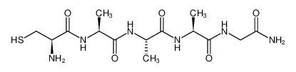 Glycinamide, L-cysteinyl-L-alanyl-L-alanyl-L-alanyl-_497944-15-7