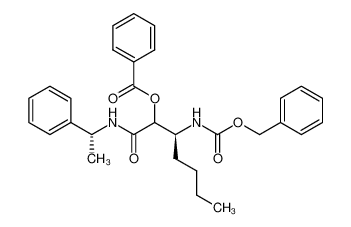 Benzoic acid (S)-2-benzyloxycarbonylamino-1-((R)-1-phenyl-ethylcarbamoyl)-hexyl ester_497946-73-3