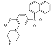 1-(2-methoxy-5-naphthalen-1-ylsulfonylphenyl)piperazine_497956-95-3