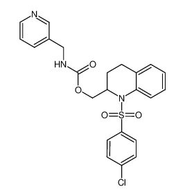 (1-((4-chlorophenyl)sulfonyl)-1,2,3,4-tetrahydroquinolin-2-yl)methyl (pyridin-3-ylmethyl)carbamate_497958-48-2