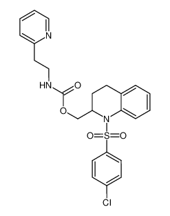 (1-((4-chlorophenyl)sulfonyl)-1,2,3,4-tetrahydroquinolin-2-yl)methyl (2-(pyridin-2-yl)ethyl)carbamate_497958-51-7