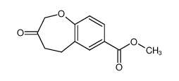 3-oxo-2,3,4,5-tetrahydrobenzo[b]oxepine-7-carboxylic acid methyl ester_497960-30-2