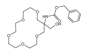 (15-Hydroxymethyl-1,4,7,10,13-pentaoxa-cyclohexadec-15-yl)-carbamic acid benzyl ester_497967-78-9