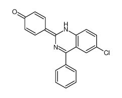4-(6-chloro-4-phenyl-1H-quinazolin-2-ylidene)cyclohexa-2,5-dien-1-one_49797-12-8