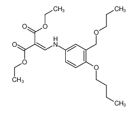 2-[(4-Butoxy-3-propoxymethyl-phenylamino)-methylene]-malonic acid diethyl ester_49798-75-6