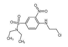 4-(2-Chloro-ethylamino)-N,N-diethyl-3-nitro-benzenesulfonamide_49804-31-1