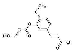 3-ethoxycarbonyloxy-4-methoxy-cinnamoyl chloride_49806-44-2