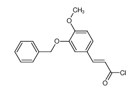(E)-3-(3-Benzyloxy-4-methoxy-phenyl)-acryloyl chloride_49806-46-4
