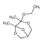 (1S,5R)-4-Ethoxy-4,5-dimethyl-3,6,8-trioxa-bicyclo[3.2.1]octane_49823-59-8