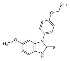 1-(4-ethoxy-phenyl)-6-methoxy-1,3-dihydro-benzoimidazole-2-thione_4983-86-2