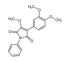 3-(3,4-dimethoxy-phenyl)-4-methoxy-1-phenyl-pyrrole-2,5-dione_49830-03-7