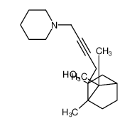 4,7,7-trimethyl-3-(4-piperidin-1-ylbut-2-ynyl)bicyclo[2.2.1]heptan-3-ol_49832-46-4