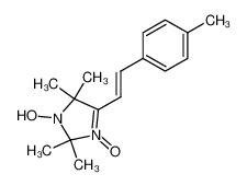 2,2,5,5-tetramethyl-4-(4-methyl-styryl)-3-oxy-2,5-dihydro-imidazol-1-ol_49837-75-4