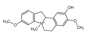 5,6,12,12a-Tetrahydro-2-hydroxy-3,9-dimethoxy-7-methyl(b,g)dibenzoindolizinium-salz_49846-64-2
