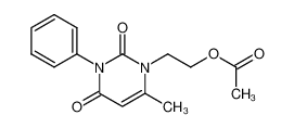 1-(2-acetoxy-ethyl)-6-methyl-3-phenyl-1H-pyrimidine-2,4-dione_49854-73-1