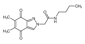 2H-Indazole-2-acetamide, N-butyl-4,7-dihydro-5,6-dimethyl-4,7-dioxo-_498548-04-2