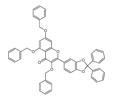 2-(2,2-diphenylbenzo[1,3]dioxol-5-yl)-3,5,7-tribenzyloxy-4H-chromen-4-one_498548-14-4