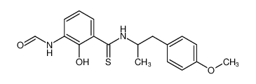 3-formamido-2-hydroxy-N-(1-(4-methoxyphenyl)propan-2-yl)benzothioamide_498552-82-2